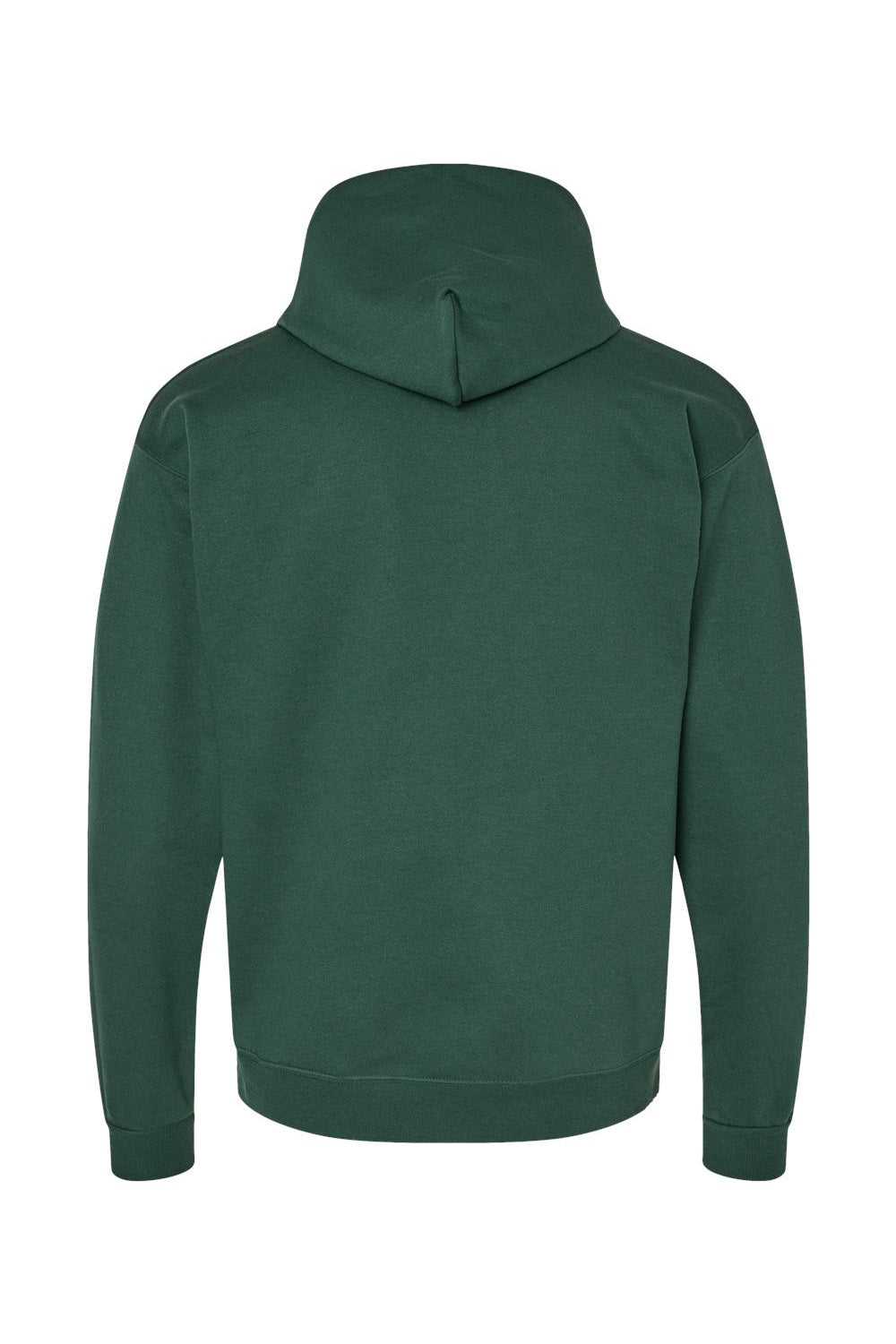 Hanes P170 Mens EcoSmart Print Pro XP Pill Resistant Hooded Sweatshirt Hoodie w/ Pouch Pocket Athletic Dark Green Flat Back