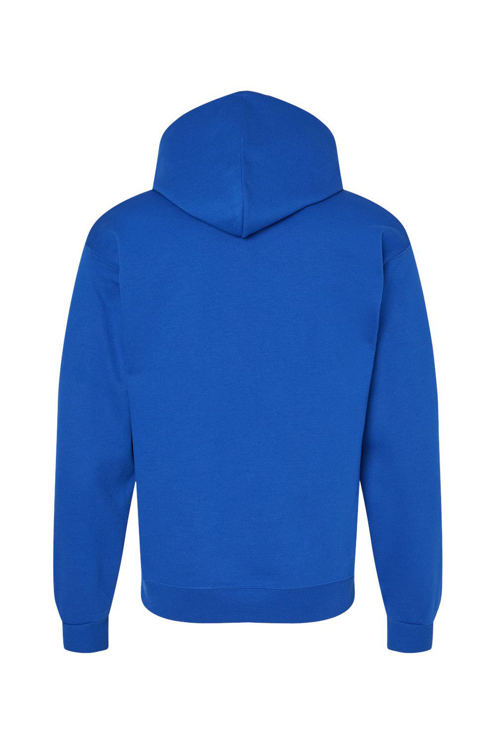 Hanes P170 Mens EcoSmart Print Pro XP Pill Resistant Hooded Sweatshirt Hoodie w/ Pouch Pocket Athletic Royal Blue Flat Back