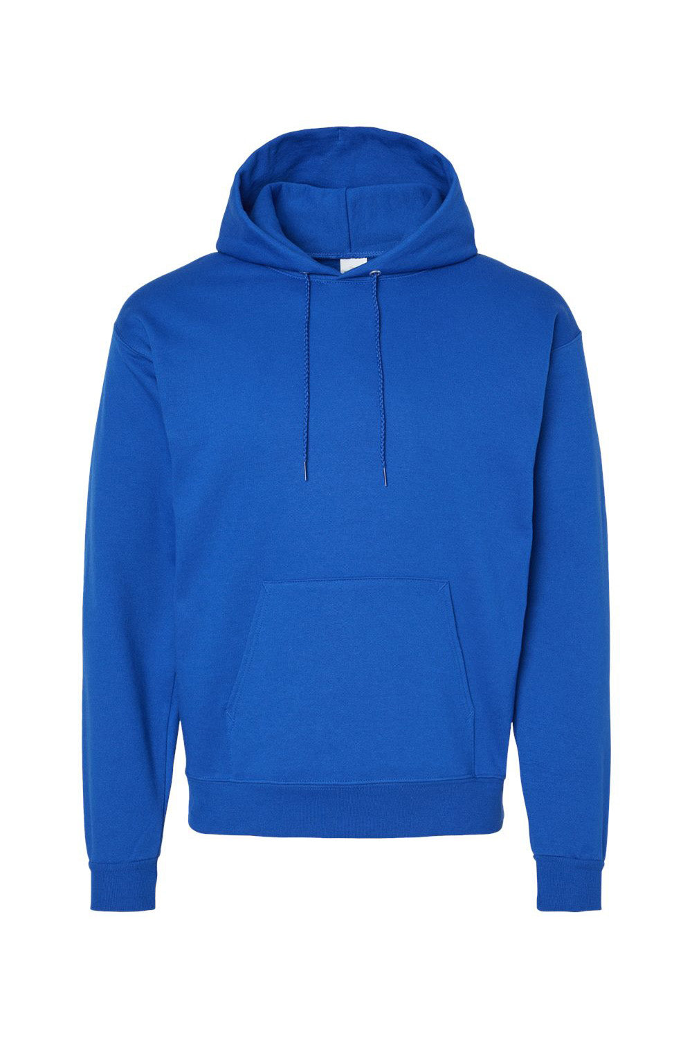 Hanes P170 Mens EcoSmart Print Pro XP Pill Resistant Hooded Sweatshirt Hoodie w/ Pouch Pocket Athletic Royal Blue Flat Front