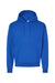 Hanes P170 Mens EcoSmart Print Pro XP Pill Resistant Hooded Sweatshirt Hoodie w/ Pouch Pocket Athletic Royal Blue Flat Front