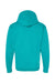 Hanes P170 Mens EcoSmart Print Pro XP Pill Resistant Hooded Sweatshirt Hoodie w/ Pouch Pocket Athletic Teal Green Flat Back