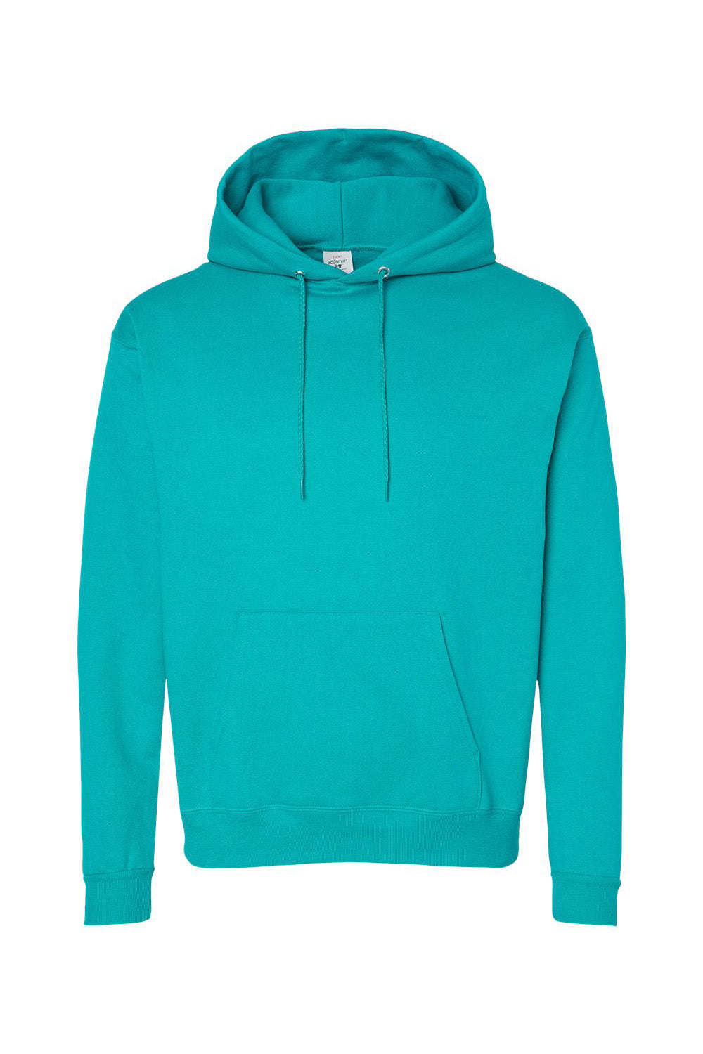 Hanes P170 Mens EcoSmart Print Pro XP Pill Resistant Hooded Sweatshirt Hoodie w/ Pouch Pocket Athletic Teal Green Flat Front