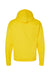 Hanes P170 Mens EcoSmart Print Pro XP Pill Resistant Hooded Sweatshirt Hoodie w/ Pouch Pocket Athletic Yellow Flat Back