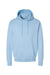 Hanes P170 Mens EcoSmart Print Pro XP Pill Resistant Hooded Sweatshirt Hoodie w/ Pouch Pocket Light Blue Flat Front