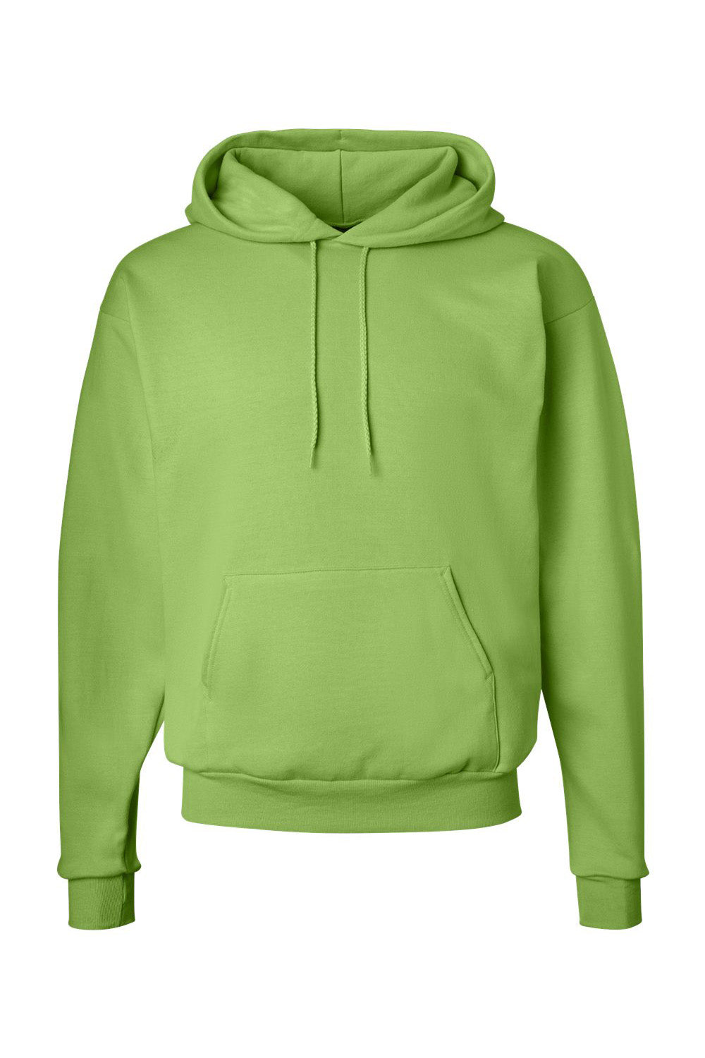 Hanes P170 Mens EcoSmart Print Pro XP Pill Resistant Hooded Sweatshirt Hoodie w/ Pouch Pocket Lime Green Flat Front