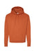 Hanes P170 Mens EcoSmart Print Pro XP Pill Resistant Hooded Sweatshirt Hoodie w/ Pouch Pocket Texas Orange Flat Front