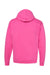 Hanes P170 Mens EcoSmart Print Pro XP Pill Resistant Hooded Sweatshirt Hoodie w/ Pouch Pocket Wow Pink Flat Back