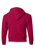 Hanes P470/P473 Youth EcoSmart Print Pro XP Pill Resistant Hooded Sweatshirt Hoodie w/ Pouch Pocket Deep Red Flat Back