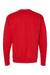 Hanes RS160 Mens Perfect Sweats Crewneck Sweatshirt Athletic Red Flat Back