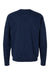 Hanes RS160 Mens Perfect Sweats Crewneck Sweatshirt Navy Blue Flat Back