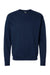 Hanes RS160 Mens Perfect Sweats Crewneck Sweatshirt Navy Blue Flat Front