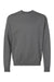 Hanes RS160 Mens Perfect Sweats Crewneck Sweatshirt Smoke Grey Flat Front