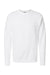 Hanes RS160 Mens Perfect Sweats Crewneck Sweatshirt White Flat Front