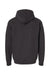 Hanes RS170 Mens Perfect Sweats Hooded Sweatshirt Hoodie w/ Pouch Pocket Black Flat Back