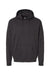 Hanes RS170 Mens Perfect Sweats Hooded Sweatshirt Hoodie w/ Pouch Pocket Black Flat Front