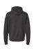 Hanes RS170 Mens Perfect Sweats Hooded Sweatshirt Hoodie w/ Pouch Pocket Heather Charcoal Grey Flat Back