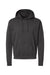 Hanes RS170 Mens Perfect Sweats Hooded Sweatshirt Hoodie w/ Pouch Pocket Heather Charcoal Grey Flat Front