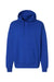 Hanes RS170 Mens Perfect Sweats Hooded Sweatshirt Hoodie w/ Pouch Pocket Deep Royal Blue Flat Front