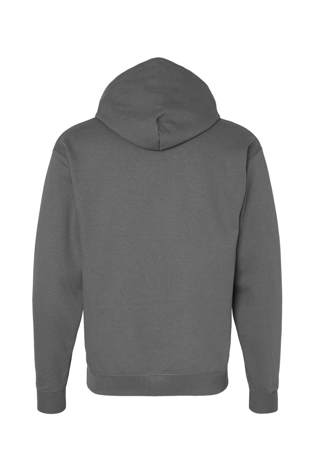 Hanes RS170 Mens Perfect Sweats Hooded Sweatshirt Hoodie w/ Pouch Pocket Smoke Grey Flat Back