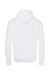 Hanes RS170 Mens Perfect Sweats Hooded Sweatshirt Hoodie w/ Pouch Pocket White Flat Back