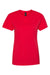 Hanes SL04 Womens Nano-T Short Sleeve Crewneck T-Shirt Athletic Red Flat Front