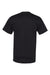 Hanes W110 Mens Workwear UPF 50+ Short Sleeve Crewneck T-Shirt w/ Pocket Black Flat Back