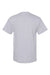 Hanes W110 Mens Workwear UPF 50+ Short Sleeve Crewneck T-Shirt w/ Pocket Light Steel Grey Flat Back