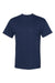 Hanes W110 Mens Workwear UPF 50+ Short Sleeve Crewneck T-Shirt w/ Pocket Navy Blue Flat Front