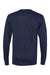 Hanes W120 Mens Workwear UPF 50+ Long Sleeve Crewneck T-Shirt w/ Pocket Navy Blue Flat Back