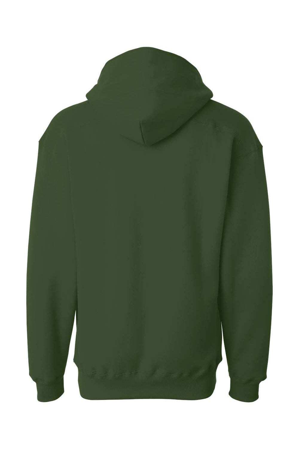 J America JA8830/8830 Mens Sport Lace Hooded Sweatshirt Hoodie w/ Pouch Pocket Forest Green Flat Back