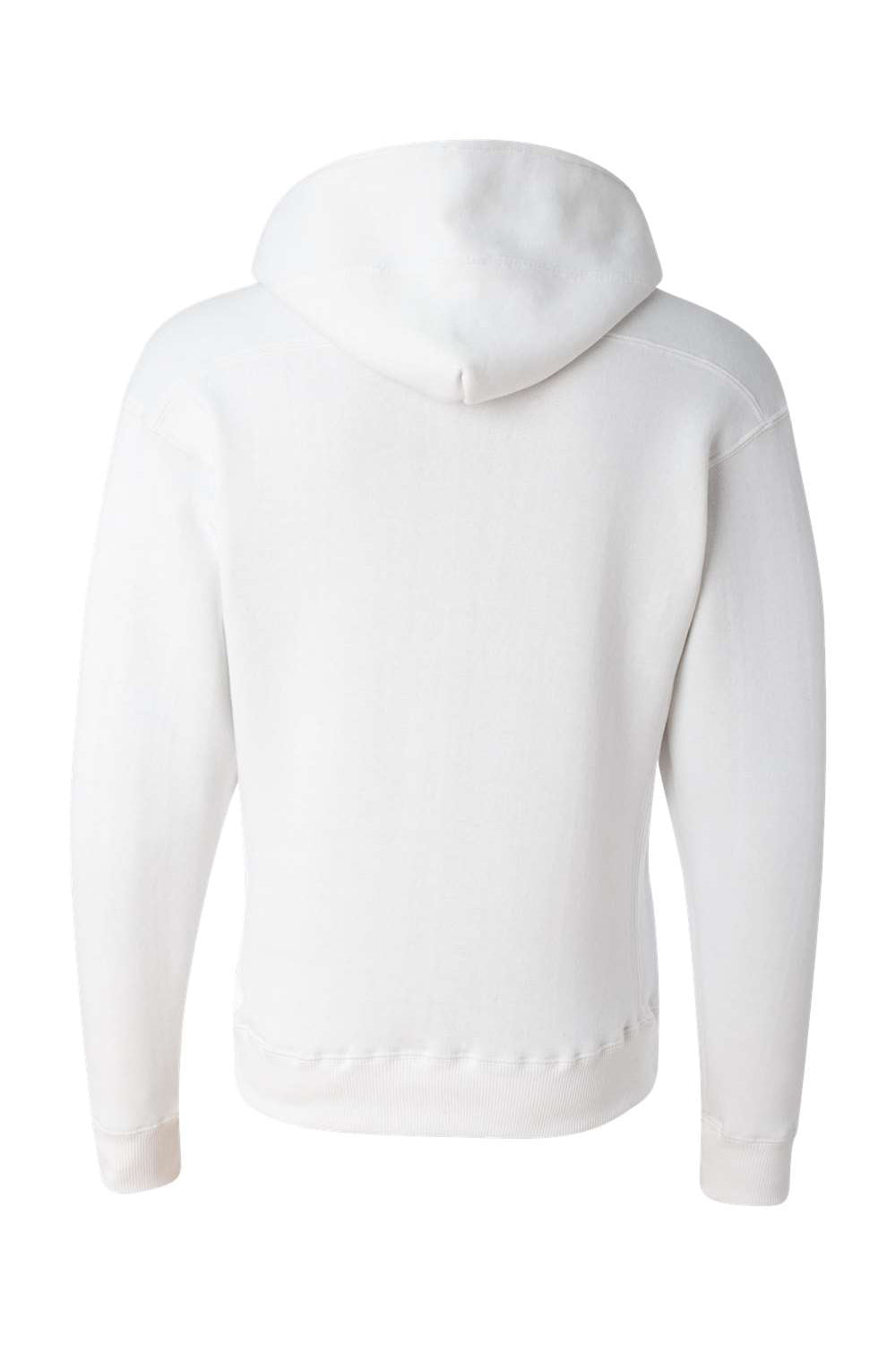 J America JA8830/8830 Mens Sport Lace Hooded Sweatshirt Hoodie w/ Pouch Pocket White Flat Back