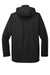 Port Authority J123 Mens All Weather 3-in-1 Water Resistant Full Zip Hooded Jacket Black Flat Back