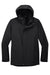 Port Authority J123 Mens All Weather 3-in-1 Water Resistant Full Zip Hooded Jacket Black Flat Front