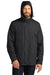 Port Authority J123 Mens All Weather 3-in-1 Water Resistant Full Zip Hooded Jacket Black Model 3q