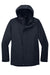 Port Authority J123 Mens All Weather 3-in-1 Water Resistant Full Zip Hooded Jacket River Navy Blue Flat Front