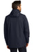 Port Authority J123 Mens All Weather 3-in-1 Water Resistant Full Zip Hooded Jacket River Navy Blue Model Back