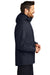 Port Authority J123 Mens All Weather 3-in-1 Water Resistant Full Zip Hooded Jacket River Navy Blue Model Side