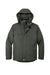 Port Authority J302 Mens Herringbone 3-in-1 Waterproof Full Zip Hooded Jacket Spruce Green Flat Front