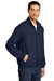 Port Authority J305 Mens Essential Water Resistant Full Zip Jacket True Navy Blue Model 3q