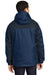 Port Authority J310 Mens Ranger 3-in-1 Waterproof Full Zip Hooded Jacket Insignia Blue/Navy Blue Model Back