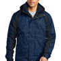 Port Authority Mens Ranger 3-in-1 Waterproof Full Zip Hooded Jacket - Insignia Blue/Navy Blue