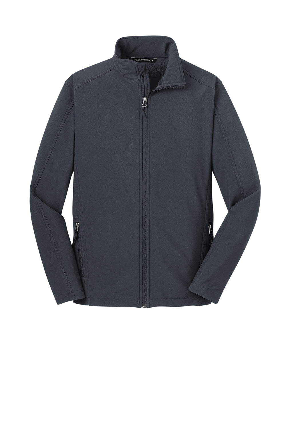 Port Authority J317/TLJ317 Mens Core Wind & Water Resistant Full Zip Jacket Battleship Grey Flat Front