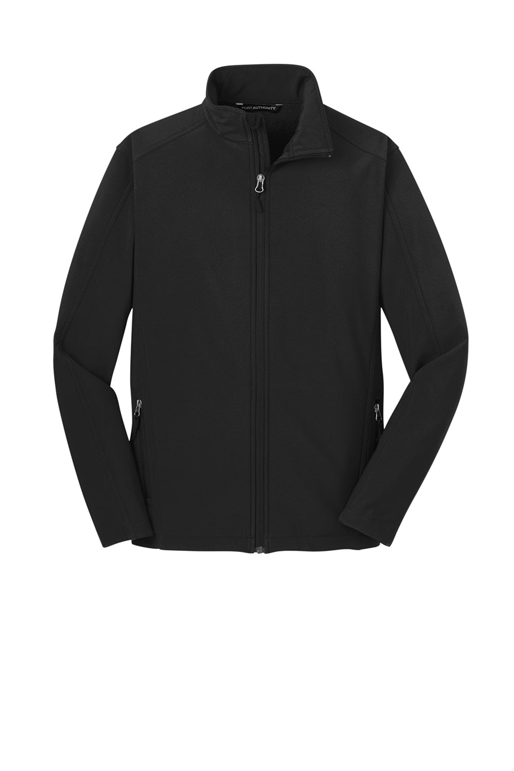 Port Authority J317/TLJ317 Mens Core Wind & Water Resistant Full Zip Jacket Black Flat Front