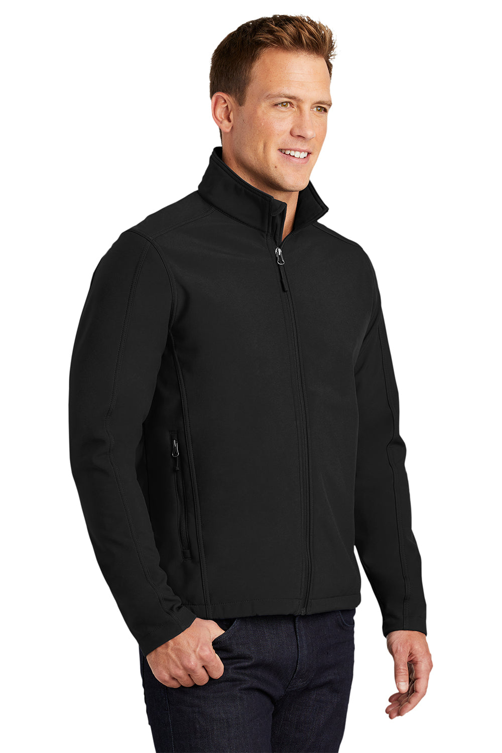 Port Authority J317/TLJ317 Mens Core Wind & Water Resistant Full Zip Jacket Black Model 3q