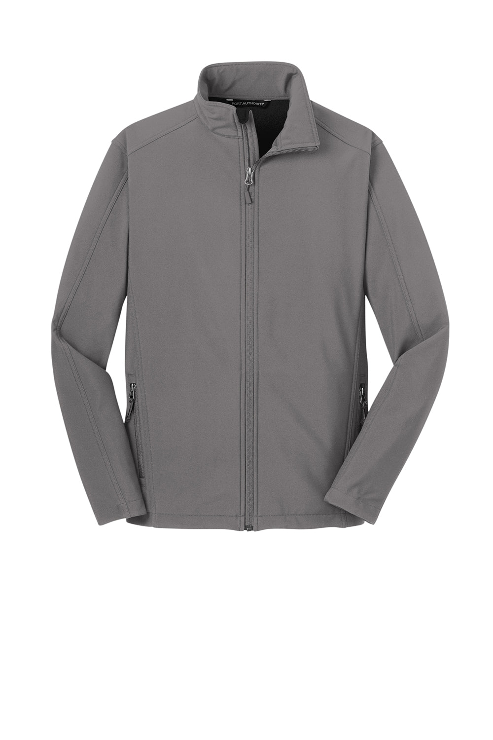 Port Authority J317/TLJ317 Mens Core Wind & Water Resistant Full Zip Jacket Deep Smoke Grey Flat Front