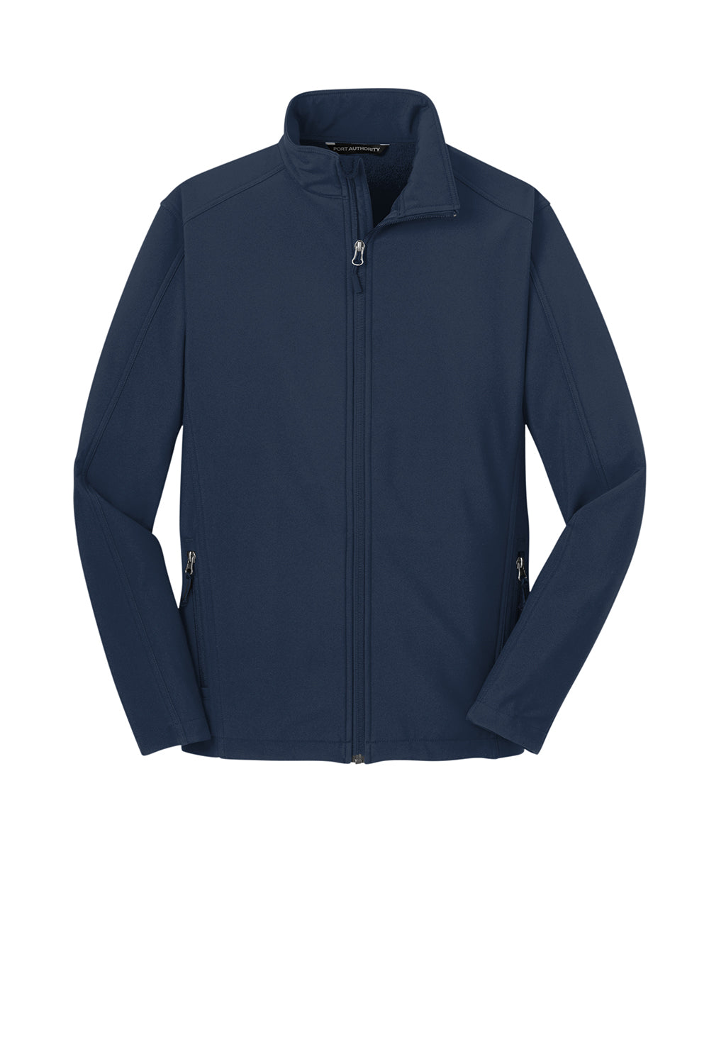 Port Authority J317/TLJ317 Mens Core Wind & Water Resistant Full Zip Jacket Dress Navy Blue Flat Front