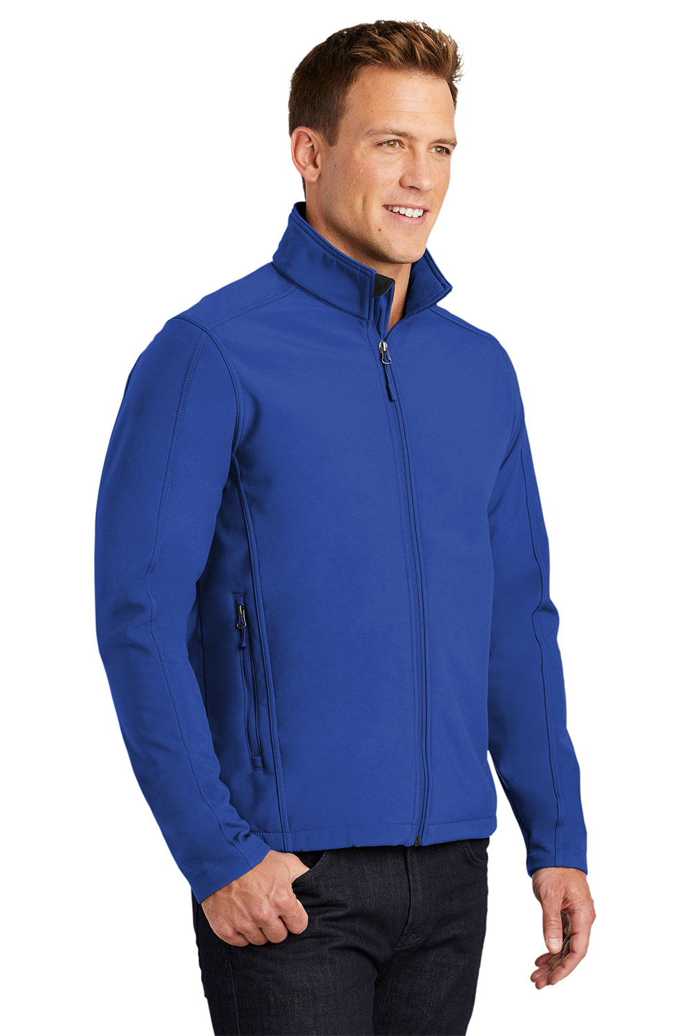 Port Authority J317/TLJ317 Mens Core Wind & Water Resistant Full Zip Jacket True Royal Blue Model 3q