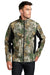 Port Authority J318C Mens Wind & Water Resistant Full Zip Jacket Realtree Xtra Camo/Black Model Front