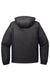 Port Authority J321 Mens 3-in-1 Wind & Water Resistant Full Zip Hooded Jacket Black/Magnet Grey Flat Back