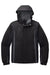 Port Authority J321 Mens 3-in-1 Wind & Water Resistant Full Zip Hooded Jacket Black/Magnet Grey Flat Front